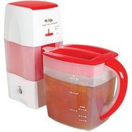 Fresh Tea and Iced Tea Maker with Three-Quart Pitcher, Red N2