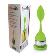 Loose Leaf Tea Infuser Strainers Filters. Silicone Micro Perforated Stainless Steel Ball Come with a Drip Tray...