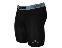 Nike Mens AJ All Season Compression 6&quot; Traning Shorts Cool Grey/Black 642344-091 Size Medium N9