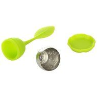 Loose Leaf Tea Infuser Strainers Filters. Silicone Micro Perforated Stainless Steel Ball Come with a Drip Tray... N3