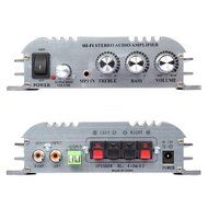 HONGXING AX-4 Hi-Fi 2.1CH Stereo Audio Amplifier AMP Super Bass HX-168A with AC Power Adapter Sliver N7
