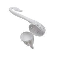 VANKER 1Pc White Leisure Time Tea Bag Infuser Herb Leaf Spice Diffuser Holder Strainer Filter N3