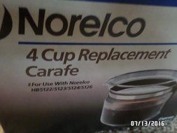 Norelco 4 cup Replacement Carafe N2