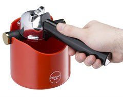 Osaka, Shock-Absorbent Espresso Knock Box - Durable 4.7 Inch Barista Style Knockbox &quot;Kawachi Fuji Garden&quot; (Red) N12