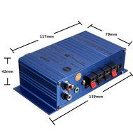 Car Amplifier, ELEGIANT 12V DC Mini Subwoofer Family Audio Amplifier for MP3 Mtotorcycle Automobile Home Computer N5