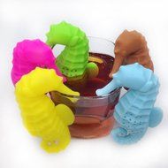 MAXGOODS Fine Silicone Deep Sea Horse Tea Infuser Loose Leaf Mug Strainer Cup Steeper Filter N6