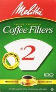 Melitta USA INC 622712 Cone Coffee Filters 100 Count - No. 2 - 2 Pack N2
