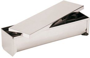 Paderno World Cuisine Stainless Steel Yule Log Mold with Cover, 15-Inch L