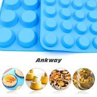 Ankway Silicone Cupcake Pan, Nonstick Fish &amp; Bone Shape Bakeware Mold (2 Pack) N13