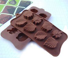 Mini Skater Set of 2 Psc 12-cavity Silicone Christmas Silicone Mold for Making Soap, Candle, Candy, Chocolate,... N14
