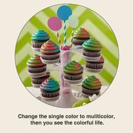 Piping Bags, MCIRCO 3 X ColorSwirl 3-Color Coupler for Large Size Russian Piping Tips and 3 X Reusable Pastry... N11