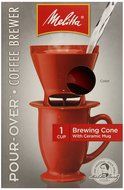 Melitta Coffee Maker, Porcelain 6 Cup Pour- Over Brewer N23