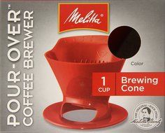 Melitta Coffee Maker, Porcelain 6 Cup Pour- Over Brewer N25