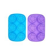 Blacklip Soap Cake Cupcake Muffin Dessert Silicone Mold for Homemade (Rose) N5