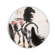 Generic Cup Mat Different Printed Asian Artists Horse Mdf Material N7