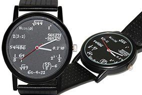 The Equation Unisex Quartz Water Resistant Analog Black Strap Watch