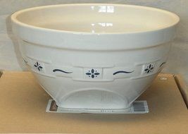 Longaberger Woven Tradition Xl Tip and Mix Bowl Classic Blue