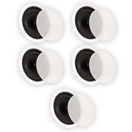 Theater Solutions TS80C In Ceiling 8&quot; Speakers Surround Sound Home Theater 5 Speaker Set