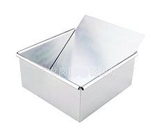 Astra shop Anodized Aluminum Square Cheesecake Pan with Removable Bottom, 4 Inch x 4 Inch x 2 Inch