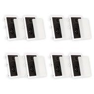 Theater Solutions TS65W In Wall 6.5&quot; Speakers Surround Sound Home Theater 4 Pair Pack