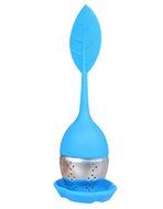 Olens Set of 4 Silicone Handle Stainless Steel Strainer Drip Tray Included - Loose Tea Steeper Filter (Set of... N11