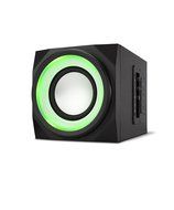 Cyber Acoustics 2.1 Bluetooth Speaker System with LED Lighting Effects, Black (CA-SP34BT) N4