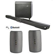 Polk Audio Omni SB1 Plus Premium Home Theater Sound Bar with Wireless Subwoofer - Bundle With 2x Polk Audio Omni...