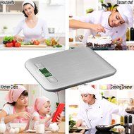 Bengoo Digital Food Scale Kitchen Scale Slim Stainless Multifunction Scale with LCD Display and Tare Function-Silver N7