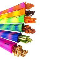 POPEEZ ICE POP MOLDS, 6 popsicle molds, stand indluded, FREE BONUS 6 Colors Silicone Wristbands, Flower Shape... N5