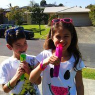 POPEEZ ICE POP MOLDS, 6 popsicle molds, stand indluded, FREE BONUS 6 Colors Silicone Wristbands, Flower Shape... N6