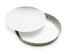 Gobel Medium Loose Removable Bottom Tart Flan - 11-7/8" x 1-1/2" High N7
