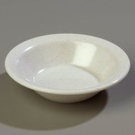 Carlisle KL80070 Kingline Melamine Rimmed Fruit Bowl, 5 oz. Capacity, 1.26", Adobe (Case of 48) N2