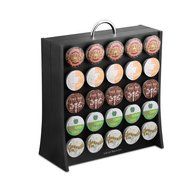 50 Capacity Mind Reader Black Coffee Pod Display Rack, Maximizes Your Coffee Storage N2