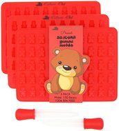 Culinart Chef- 3 Pack (150 Bears)- PREMIUM THICK Silicone Gummy Bear Candy Molds -BONUS CANDY RECIPE E-BOOK &amp;... N4
