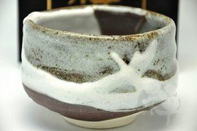 Japanese Mino Yaki ware Matcha Bowl Green Tea 11.5 / 11.5 / 8cm (4.5 / 4.5 / 3.1inch)[7330] N5