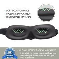 Sleep Mask- Contoured &amp; Comfortable Eye Mask for Sleeping &amp; Free Ear Plugs Carry Pouch. Lightweight 3D Blindfold... N7