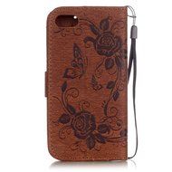 iPhone 7 Case, iPhone 7 Wallet Case,PHEZEN Beauty Luxury Handmade Rose Flower Butterfly Bling Diamond PU Leather... N23