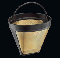 Cilio Premium Reusable Mesh Size 2 Gold Coffee Filter