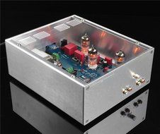 Nobsound 12AX7 Vacuum Tube Phono Pre-Amplifier MM Turntable RIAA HiFi Preamp New N2