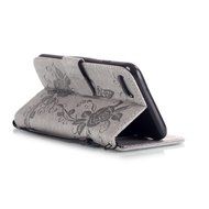 iPhone 7 Case, iPhone 7 Wallet Case,PHEZEN Beauty Luxury Handmade Rose Flower Butterfly Bling Diamond PU Leather... N31