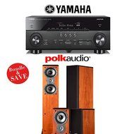 Yamaha AVENTAGE RX-A760BL 7.2-Channel Network A/V Receiver + Polk Audio TSi 300 (Cherry) + Polk Audio TSi 100...