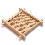 MyLifeUNIT Bamboo drink Coaster tea mat 3.5&rdquo; X 3.5&rdquo; 6pcs/set N2