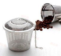 Liangxiang Extra Fine Loose Leaf Tea Infuser / Stainless Steel Filter with Extended 7" Chain (2 Pack) N3