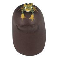 Chinese Yixing Zisha Handcraft Thumb Frog Tea Pet Deco Home Decor