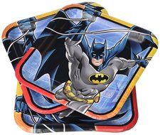 Amscan 541386 Batman Lunch Plates, AMI 551386 1, Multicolored