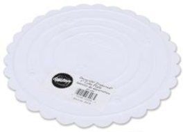 Bulk Buy: Wilton Decorator Preferred Round Cake Plate 8&quot; Scalloped W3028 (4-Pack)