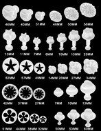 XCSOURCE 46pcs 3D Fondant Mould Chocolate Cookie Baking Mold Cake Decorating Sugarcraft DIY Tool HS323 N9