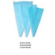 Delidge 3 Sizes Reusable New Silicone Cake Decoration Pastry Bags With 3 Couplers Kitchen Baking Tool Utensil N7