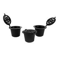 ONEVER 5pcs Reusable Coffee Capsules Cups Espresso Pods Filters For Nespresso Machines with 1pc Plastic Bonus... N6