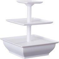 Symple Stuff 3 Tiered Stand, White N2